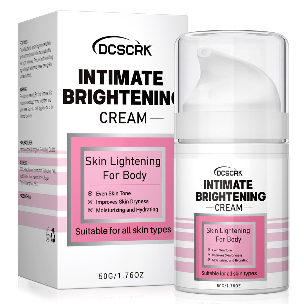 DCSCRK Skin Lightening Cream bottle for even tone on sensitive skin.