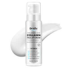 Dcsily neck tighten cream bottle demonstrates firming action for smoother neck and chest