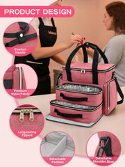 DD DEVILLI organizer shows adjustable dividers for secure bottle storage.