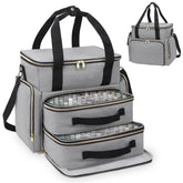 DD DEVILLI nail polish organizer showing 96-bottle capacity for professional storage.