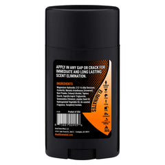 Dead Down Wind BLACK deodorant solid application demonstrating smooth, scent-free protection in the field.