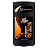 Dead Down Wind BLACK deodorant solid packaging shown, designed for odor control before outdoor activities.