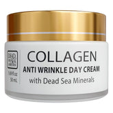 Dead Sea Collection Day Cream jar closeup showing mineral nourishment for hydrated skin.