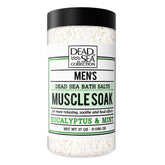 Dead Sea Collection eucalyptus mint bath salts jar enhances post-workout relaxation.