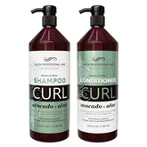 Dead Sea Collection shampoo bottle with pump for smooth, hydrated curls.