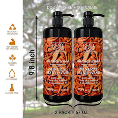 Dead Sea Collection two bottles pack offers convenient value for daily handwashing.