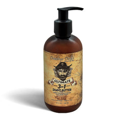 Deadeye Dick's 3-in-1 shave butter bottle pour for smooth glide and hydration