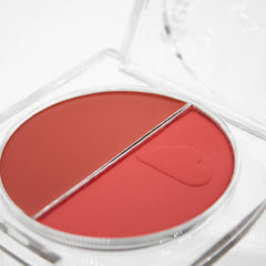 Dearcloud Dewy Hydration Blush Duo rose shade swatch for subtle, radiant glow