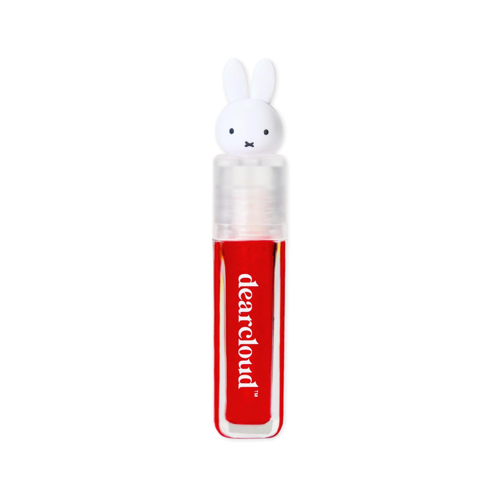 Dearcloud Miffy Lip Serum Jelly closeup showcases hydrating formula for smooth lips.