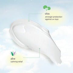 Aloe and Cica infused Dearcloud Tone Blur Essence Sunscreen for soothing hydration.