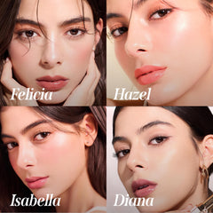 DEARDAHLIA Lip Paradise Diana swatch reveals natural reddish-orange tint
