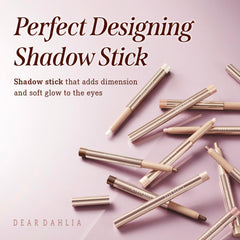DEARDAHLIA Champagne Vanilla shadow stick application demonstrating seamless glide for effortless looks