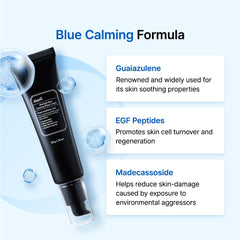 DearKlairs Midnight Blue Clearing Water Gel Cream on skin demonstrates cooling, fast absorption.