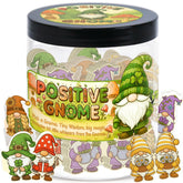 DEARMINE Positive Gnome Jar with affirmation cards on a desk for daily motivation