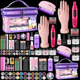 Deciniee beginner nail kit with glitter powder and tools for home practice