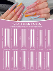 Deciniee glue included with nail tips for fast, secure adhesion.