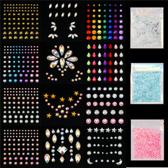 DECOYARDOO face jewels pack shot showcases versatile festival styling.