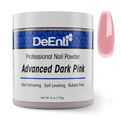 DeEnti dark pink acrylic nail powder 4oz delivers bubble-free precision for flawless overlays