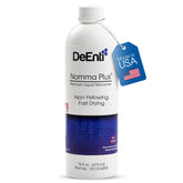 DeEnti Nomma Plus liquid bottle pouring for precise color and smooth application.