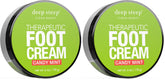 Deep Steep Candy Mint Foot Cream pack of two bottle close-up for rich hydration