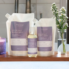 Sleepy Time formula featuring Shea Butter for skin softness