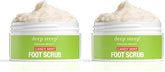Deep Steep Foot Scrub mint texture close-up showing exfoliating grains