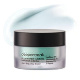 DEEPERCENT Bluewater Barrier Night Cream bottle demonstrates deep hydration and barrier support.