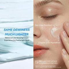 DEEPERCENT Bluewater Barrier Night Cream applied on hand for demonstration of finish.
