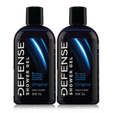 Defense Soap Tea Tree Body Wash bottle pour for easy athletic cleansing.