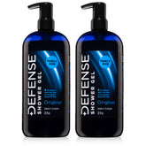 Defense Soap Tea Tree Body Wash bottle with pump for easy, mess-free use and odor control.