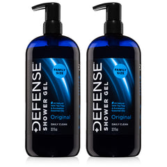 Defense Soap Tea Tree Body Wash bottle with pump for easy, mess-free use and odor control.