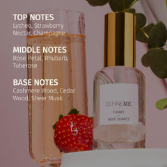 DefineMe Floret Rose Quartz Crystal Inside shows crystal infusion for a serene aroma