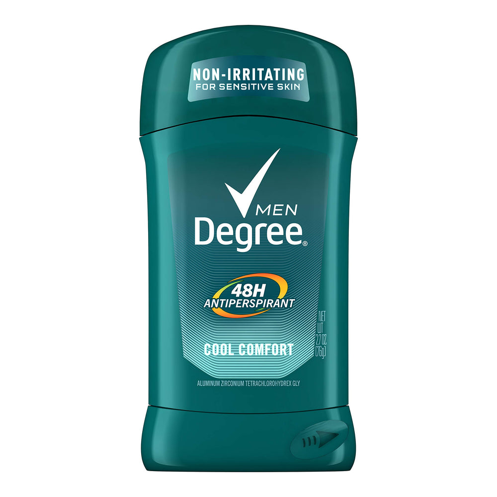 Degree Men Cool Comfort stick 2.7 oz, ready for daily application.