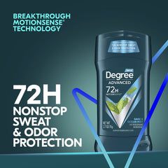 Front packaging of Degree Men Sage & Ocean Mist for confident daily use