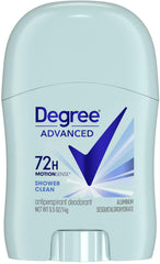 Degree Shower Clean fragrance close-up emphasizing a fresh, uplifting scent.