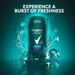 Degree Ultra Fresh Cool Rush stick being twisted shows effortless glide and everyday use.