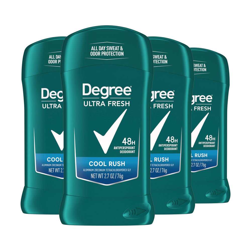 Degree Ultra Fresh Cool Rush stick front view for daily protection.