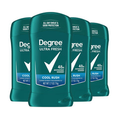 Degree Ultra Fresh Cool Rush stick front view for daily protection.