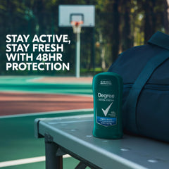 Degree Ultra Fresh Cool Rush twist-action close-up ready for quick, convenient reapplication.