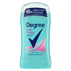 Degree Women Sheer Powder 6-pack for all-day freshness with an invisible finish.