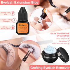 Dejiovey glue remover included for mannequin head practice and cleanup.