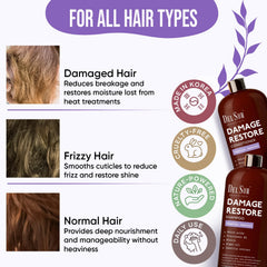 DEL SUR Amino Acids cleanser drop illustrating gentle cleansing and conditioning support