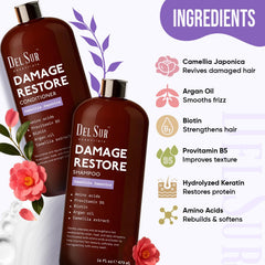 DEL SUR Camellia Japonica ingredients jar emphasizing premium botanicals for nourishing care