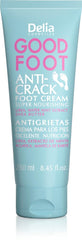 Delia Good Foot Anti-Crack Cream bottle for daily foot care and hydration.