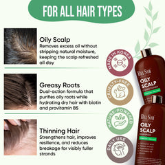 DEL SUR Clarifying Conditioner bottle pour illustrates hydrating mid-lengths without heaviness.