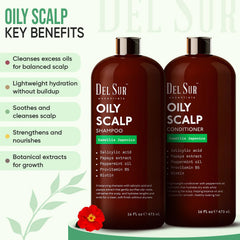 DEL SUR Clarifying Shampoo foam closeup highlights cleansing action for lightweight cleanliness.