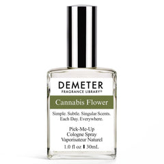 DEMETER Cannabis Flower perfume bottle close-up for everyday unisex wear