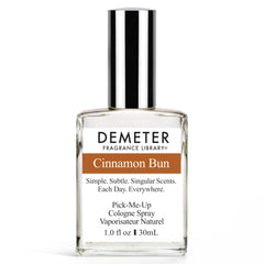 Demeter Cinnamon Bun 1oz bottle front view, inviting aroma for daily wear.