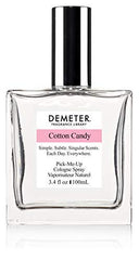 DEMETER Cotton Candy bottle with a light, sweet scent for daily wear.