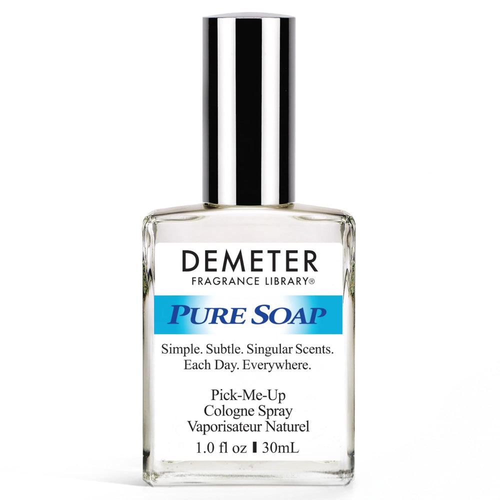 DEMETER Natural Perfume Spray bottle with Pure Soap scent for everyday freshness.